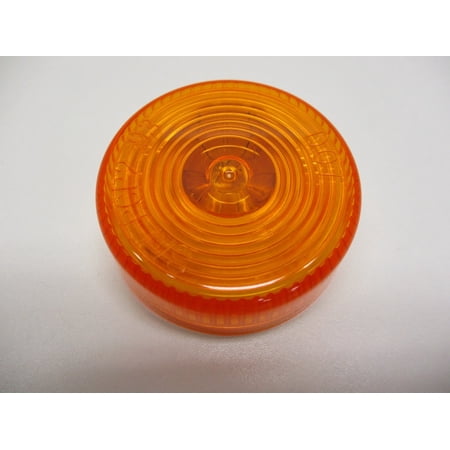 (10) Amber 2" Round Incandescent Truck Camper Trailer Marker Clearance Lights