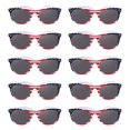 thumbnail image 1 of 10 American Flag Sunglasses Pack - Plastic, UV Protection, Lenses UV 400 - Flag, 1 of 8