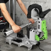 10 Amp Portable Band Saw with Lightweight Aluminum Base, 6 Variable Speeds Band saw for Cutting Metal & Woodworking with LED Light