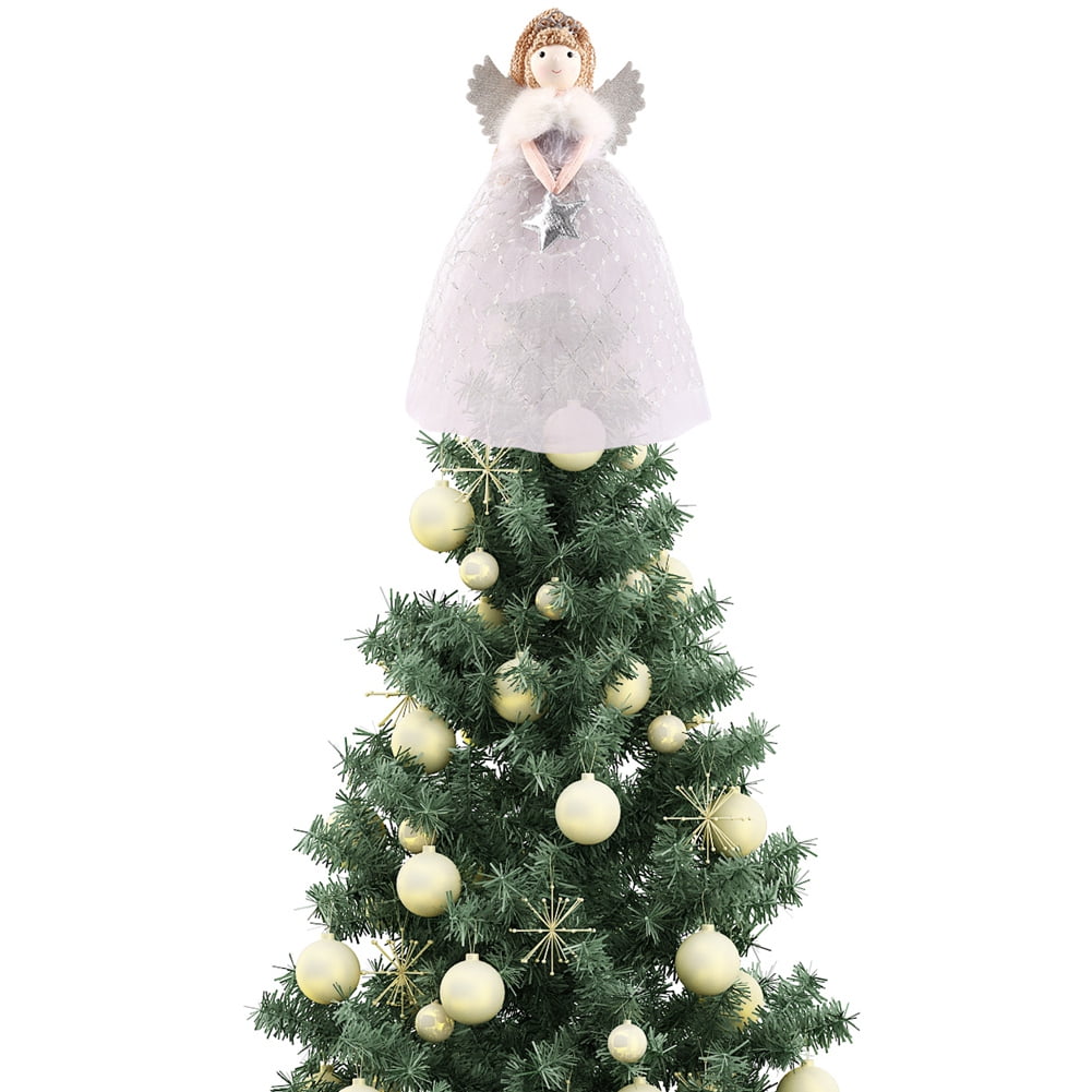 10" Angel Treetop, Standing Angel Christmas Tree Topper or Table Top