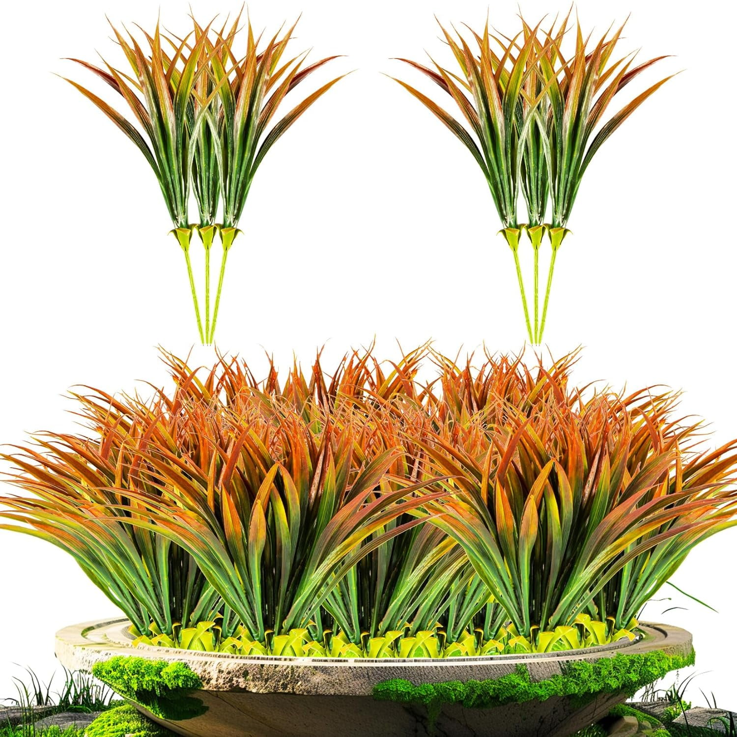 10 Artificial Grass Plant Outdoors Faux Grass Fake Wheat Grass Decor