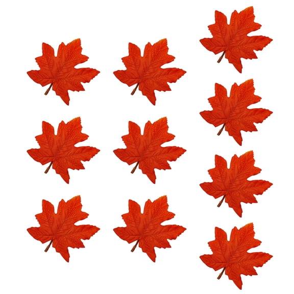 10 Artificial Maples 15CM Long With Detailed Vein For Wedding Backdrops And Crafting Activities