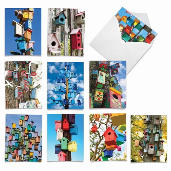 10 Assorted All Occasion Blank Note Cards with Envelopes (4 x 5.12 Inch ...