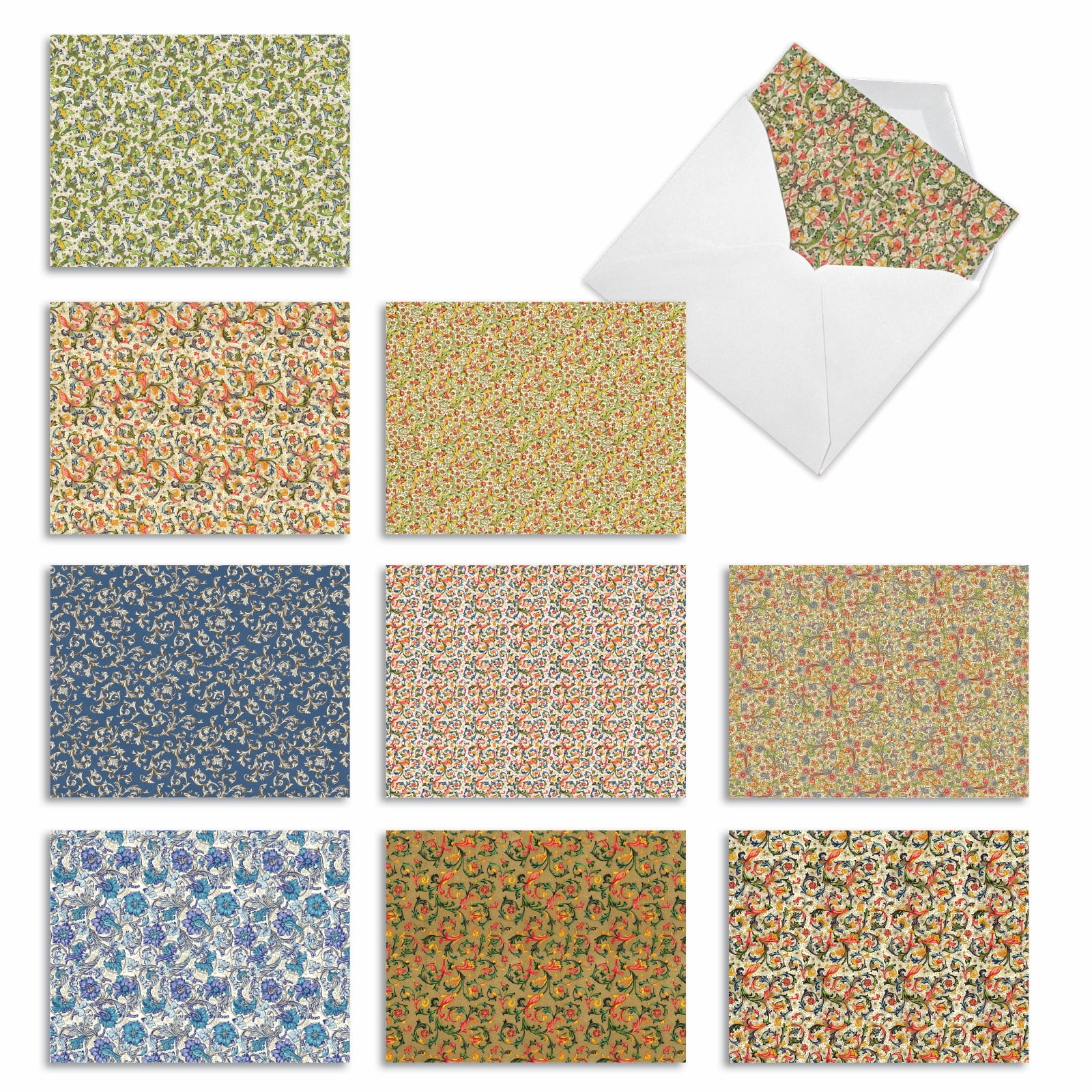 10 Assorted All Occasion Blank Note Cards with Envelopes (4 x 5.12 Inch ...