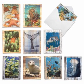 Nobleworks Botanical Blank Note Cards - 10 Pack All-Occasion Stationery