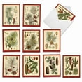 thumbnail image 1 of 10 Assorted Merry Christmas Note Cards Pack - Pining For Xmas, 1 of 6