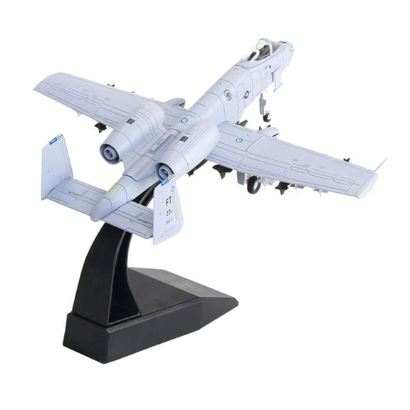 -10 Attacker 1:100 Scale Warthog Diecast Display Model with Stand for Decoration or Gift