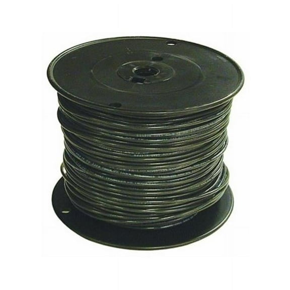 10 Awg Thhn Solid Wire, Black - 500 ft.