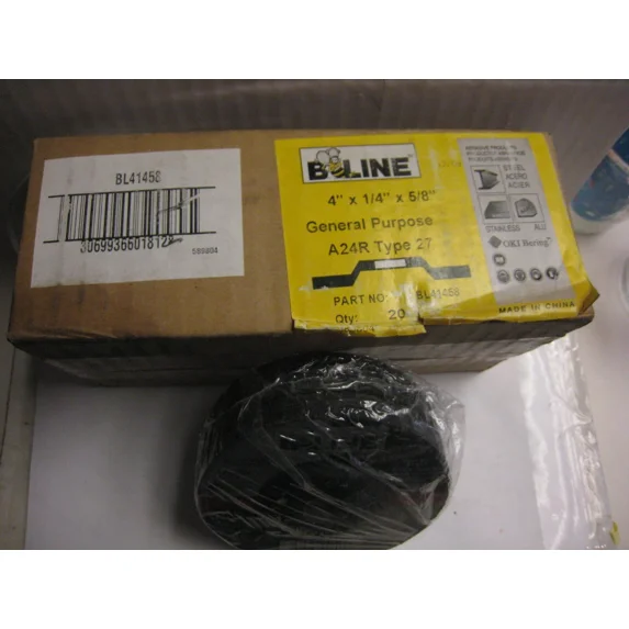 10 B-Line 41458 4" X 1/4" X 5/8" Metal Grinding Wheel Angle Grinder Disc Type 27