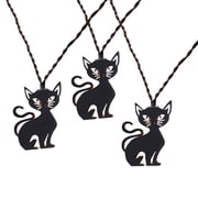 Indoor Battery-Operated LED Metal Cat String Lights, Orange, 4.5', Halloween by Way To Celebrate