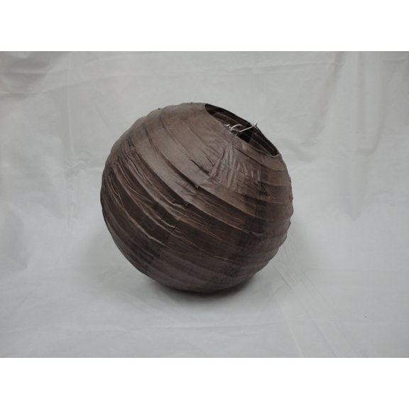 10" BROWN CHINESE PAPER LANTERNS 10 COUNTS