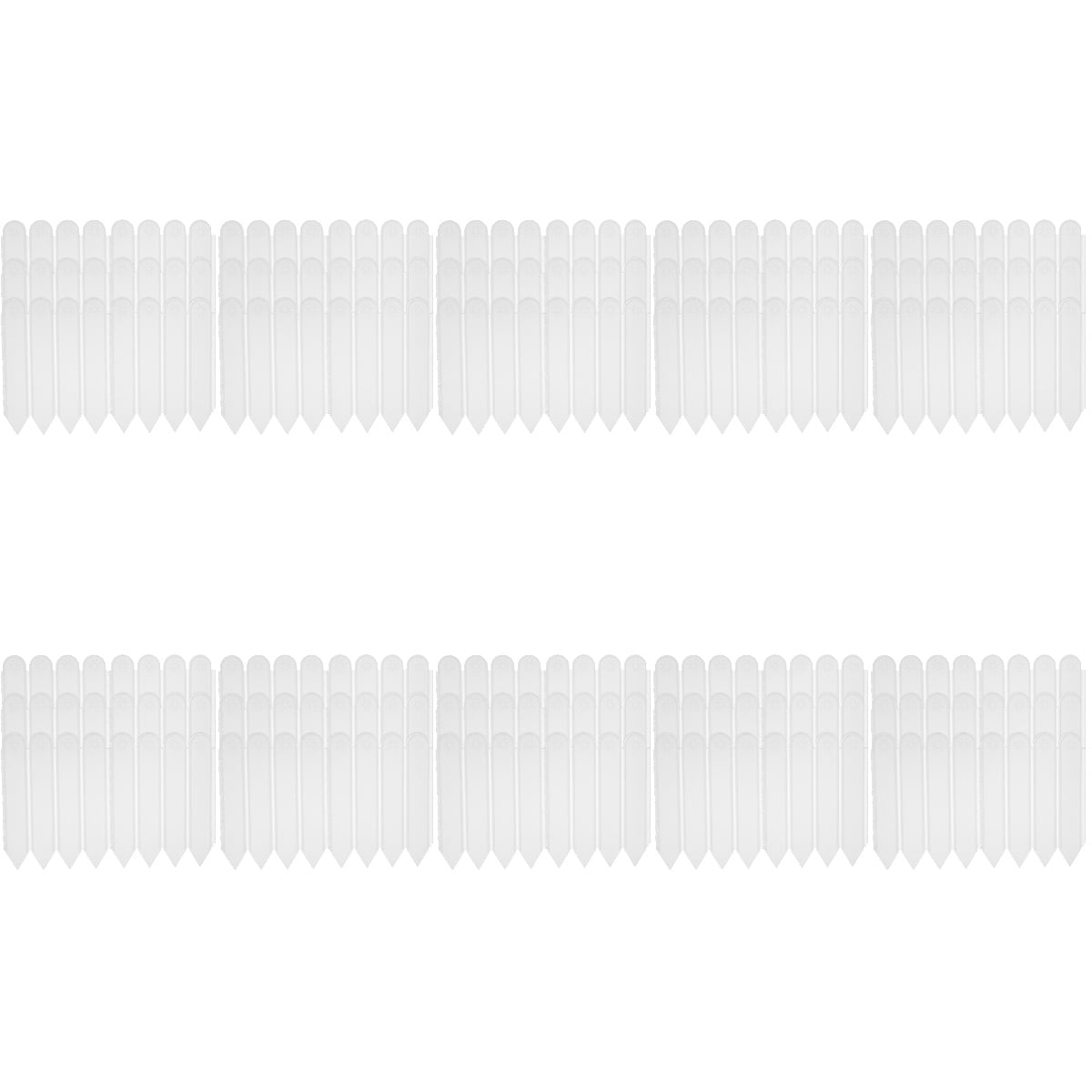 10 Bags Flower Bed Decor White Border Garden Fence Plant Protector Lawn Edging