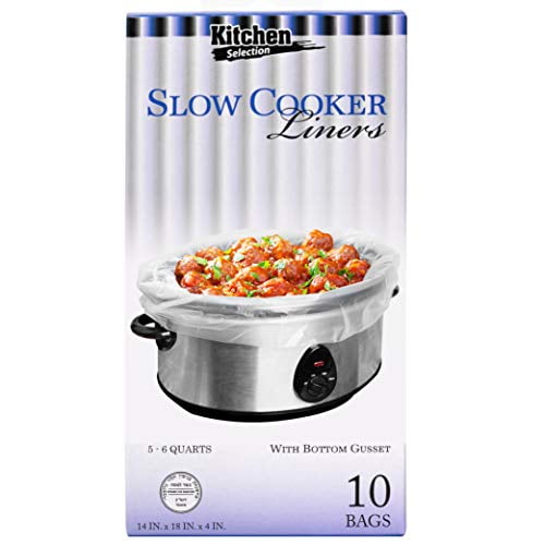 10 Bags Slow Cooker Liners Fits 5 6 Quarts, 18 X 4 X 14 Inches, 4