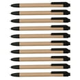thumbnail image 1 of 10 Ballpoint Stylus Pens Pack - Recycled, Retractable - Black, 1 of 5