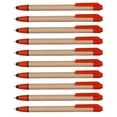 thumbnail image 1 of 10 Ballpoint Stylus Pens Pack - Recycled, Retractable - Red, 1 of 5