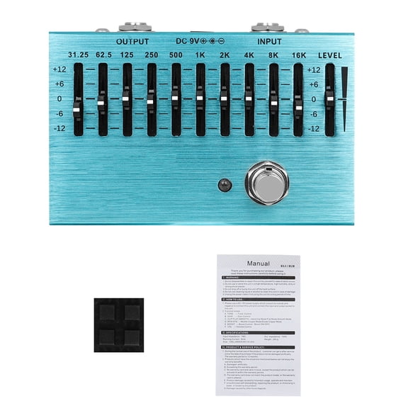 10 Bands Equalizers Pedal Equalizers Pedal Instrument Controller Independents Output Volumes Adjustment Preamplifier