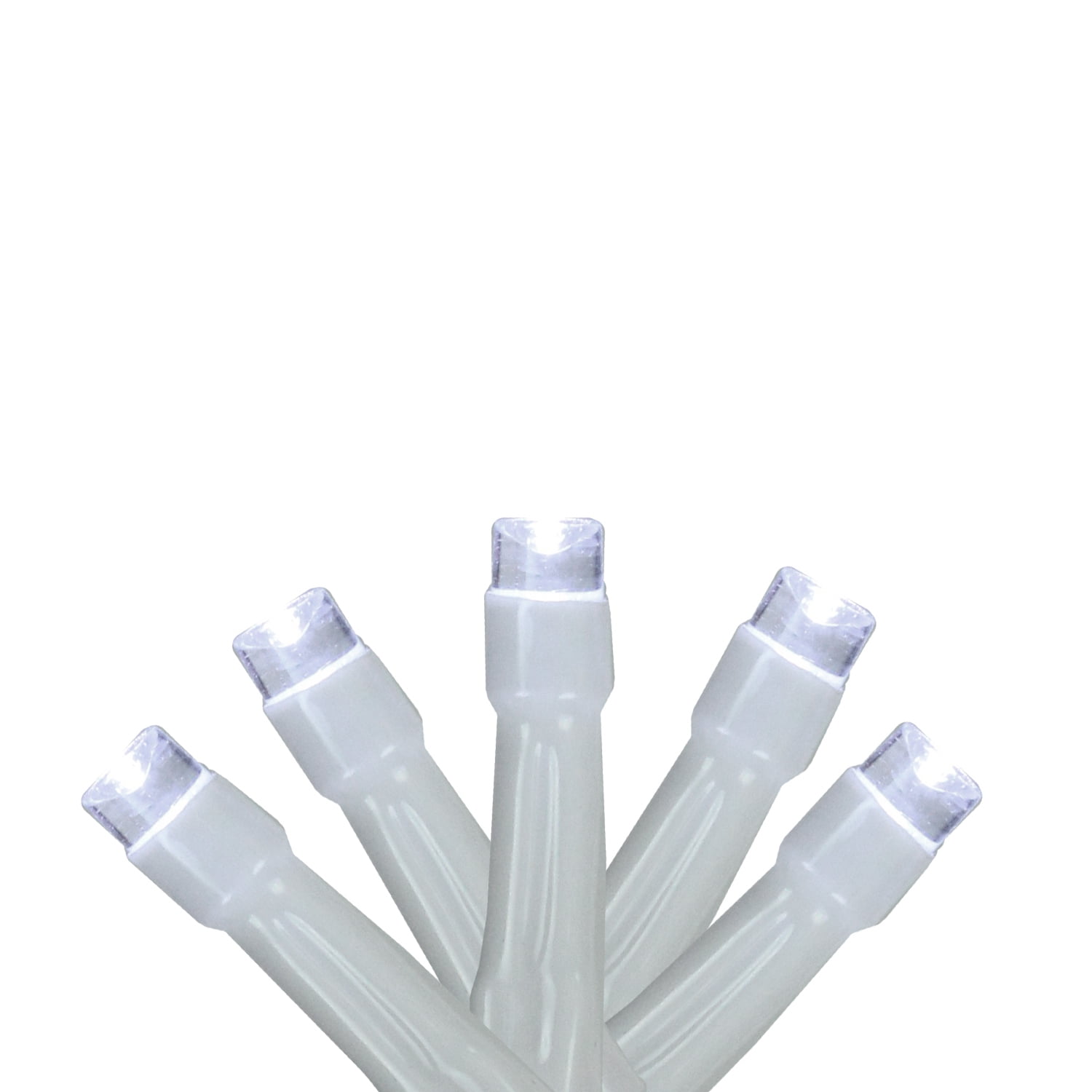Battery Operated White LED Christmas String Lights, 48 Inches
