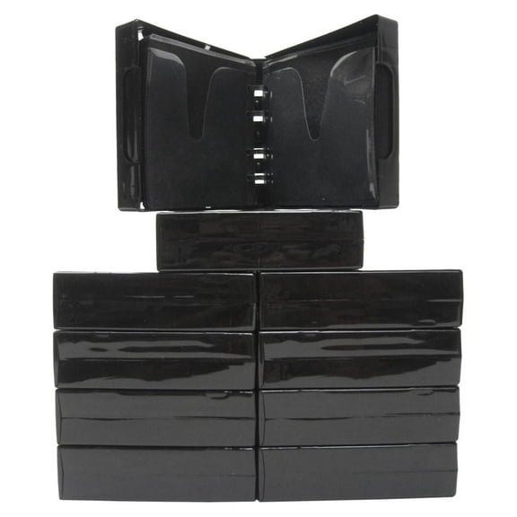 (10) Black 24-Disc Capacity 2-Ring Album Wallet Book #BR4324BK