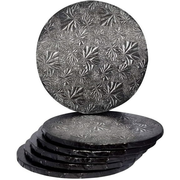 10" Black Round Drum 1/2", 6 count