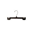 10" Black plastic skirt/pant hangers Snap Grip w/Swivel Hook