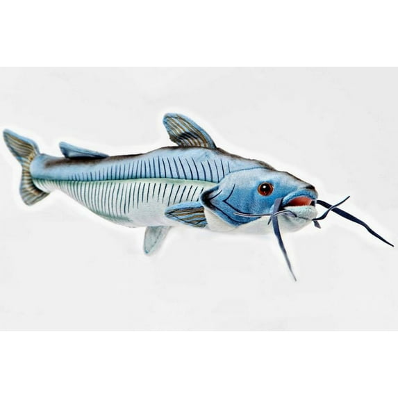 10" Blue Catfish Fish Plush Stuffed Animal Toy