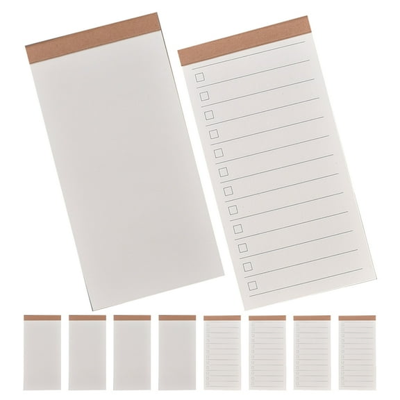 10 Books Note Pads Memo Book Schedule Memo Pads Notebook Desk Memorandum White Paper Work
