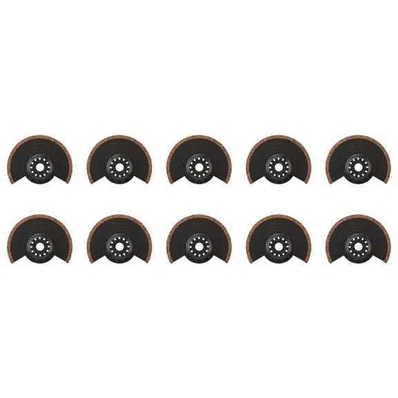 10) Bosch OSC312RF 3-1/2" by 1/8" Kerf Multi-Tool Carbide/Grit Grout Grind Blade