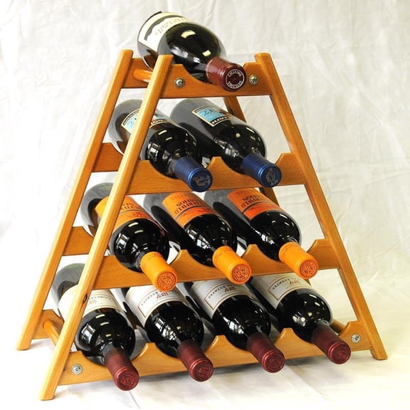 10 Bottles Hardwood Wine Stand / Rack