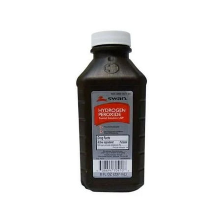 (10 Bottles) Hydrogen Peroxide Bottle, Heals cuts/Abrasions, 8 Oz - (MS-60380)