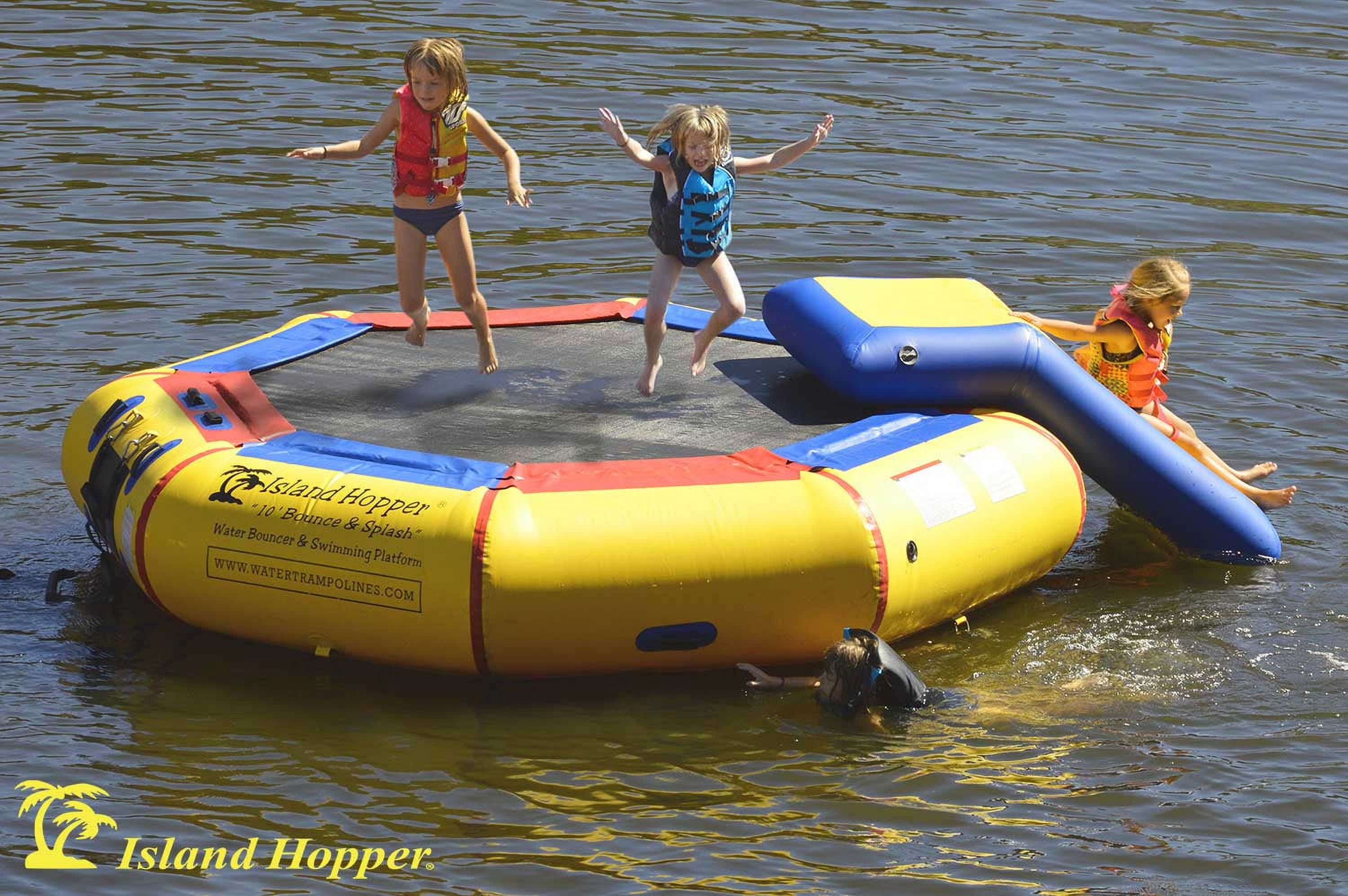10' Multicolor PVC Water Bouncer with Slide