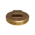thumbnail image 1 of 10 Brass Raised Head Cleanout Plug, 1 of 1