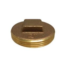 10 Brass Raised Head Cleanout Plug