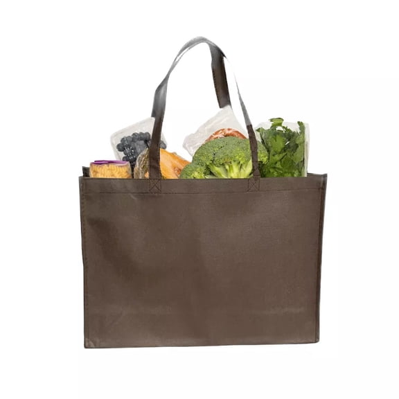 10 Brown Shopping Tote Bags Eco Friendly Reusable Recyclable Gift Promo Bag
