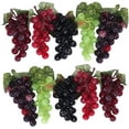 thumbnail image 1 of 10 Bunches Fake Grapes Artificial Fruit Artificial Grapes for Home House Kitchen Party Wedding Photography Decor 5 Colors, 1 of 3