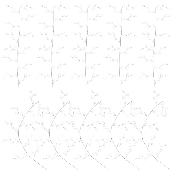 10 Bunches Clear Acrylic Beads Stems for Home Decor, Floral , Wedding Flower Stems, Craft Supplies for Brides