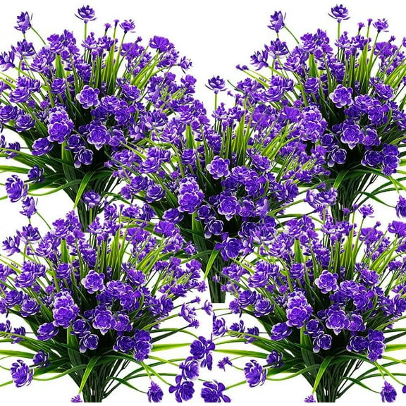 10 Bundles Artificial Daffodil Outdoors Flowers (Orange)