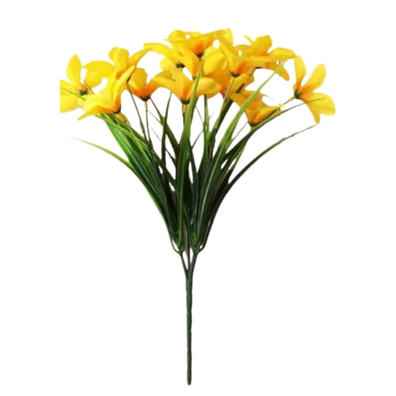 10 Bundles Artificial Flowers for Home Décor, No Fade Flowers for Decoration, Hanging Planters Indoor Outside Garden Porch, for Window Box Spring Use