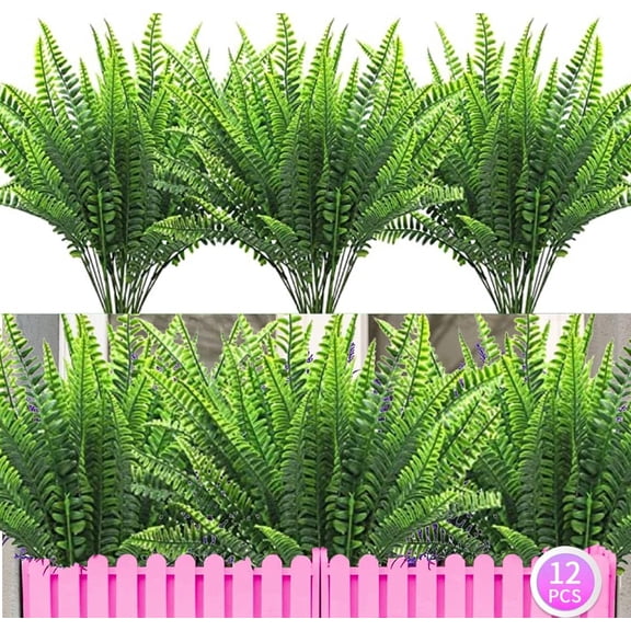 10 Bundles Artificial Lavender Flowers Artificial Flowers and Plants UV Resistant Plastic Outdoor Indoor Purple Fake for Home Decor Spring Garden Farmhouse Porch Pot Window Box Wedding Home
