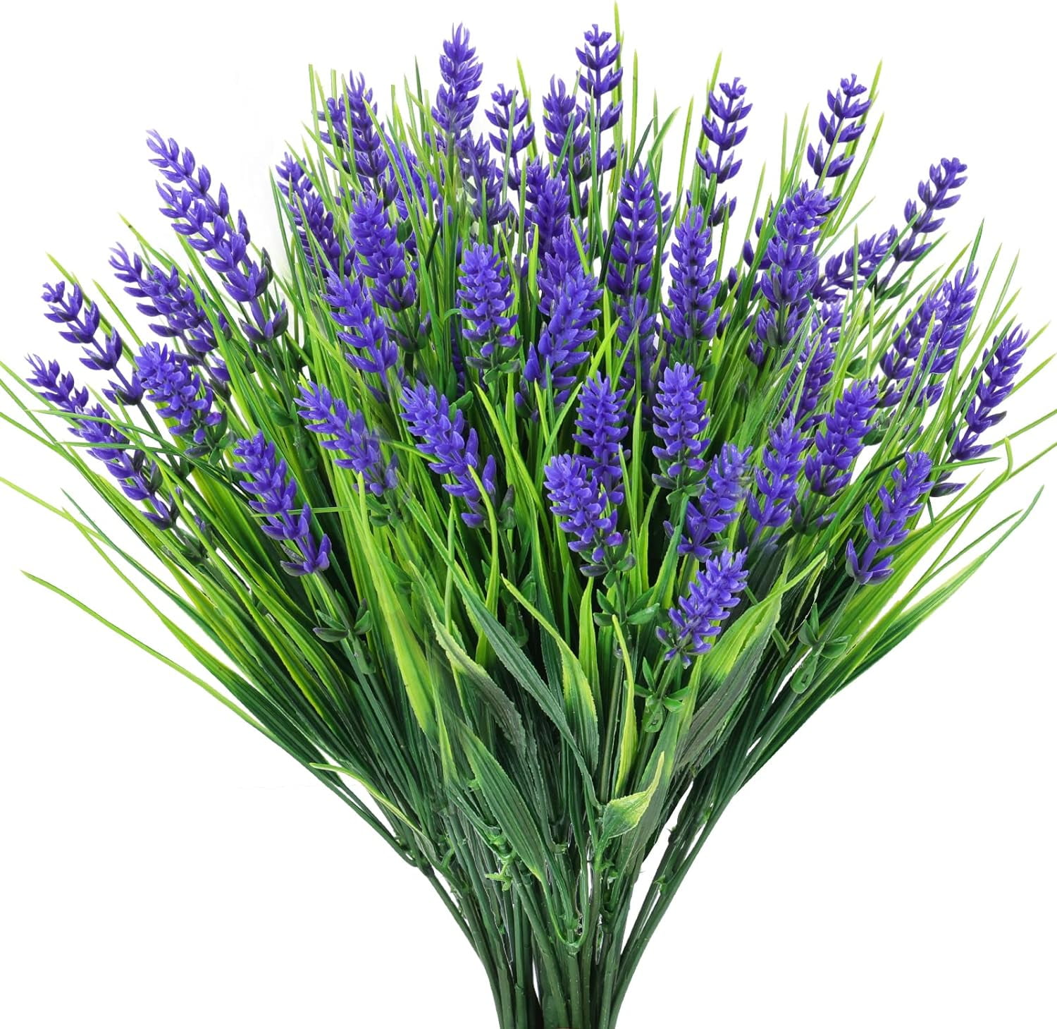 10 Bundles Artificial Lavender Flowers Outdoors Fake Shrubs Greenery