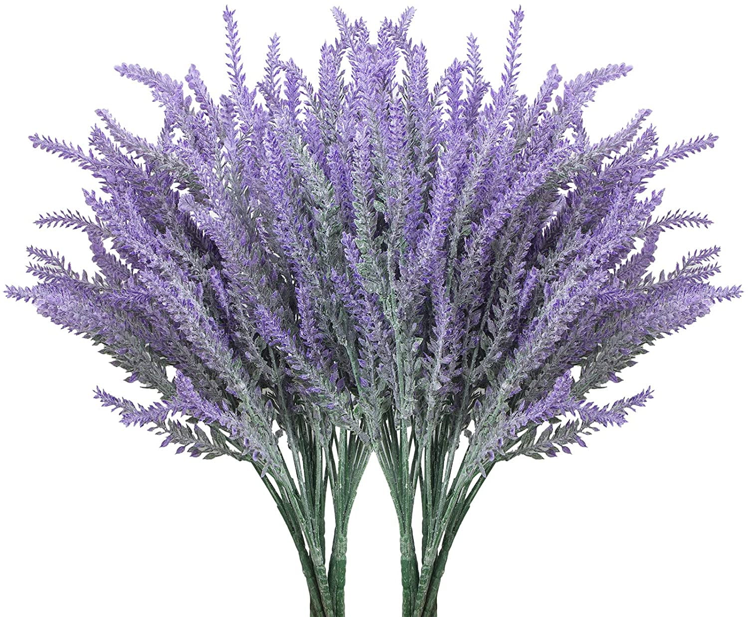 10 Bundles Fake Flowers Artificial Lavender Faux Plastic Plants for