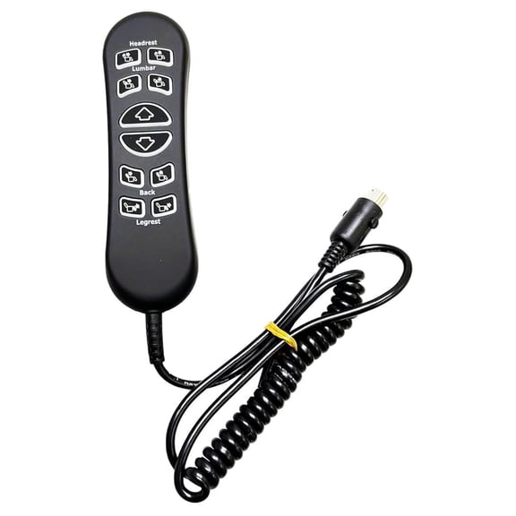 10-Button 5-Pin Replacement Hand Control for Jackson Catnapper Warner and Flexsteel Jenkins Lift Chairs (Standard) - Replacement for Warner & Jenkins Power Recliner Chair Models Only
