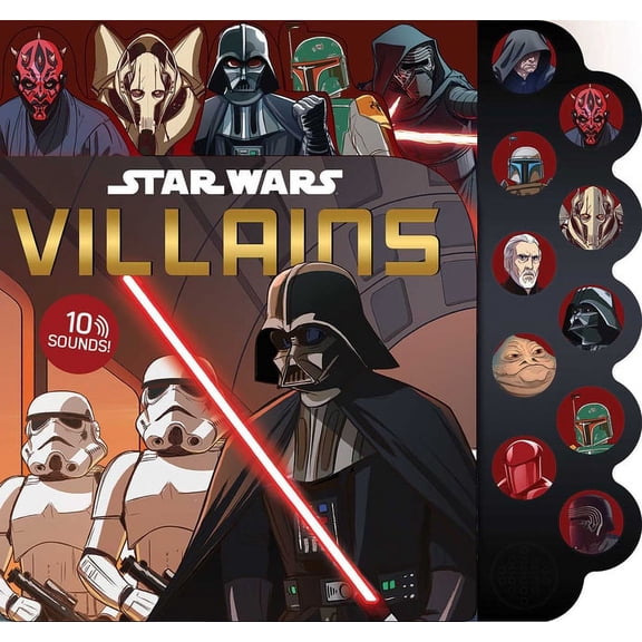 10-Button Sound Books: Star Wars: 10-Button Sounds: Villains (Board book)
