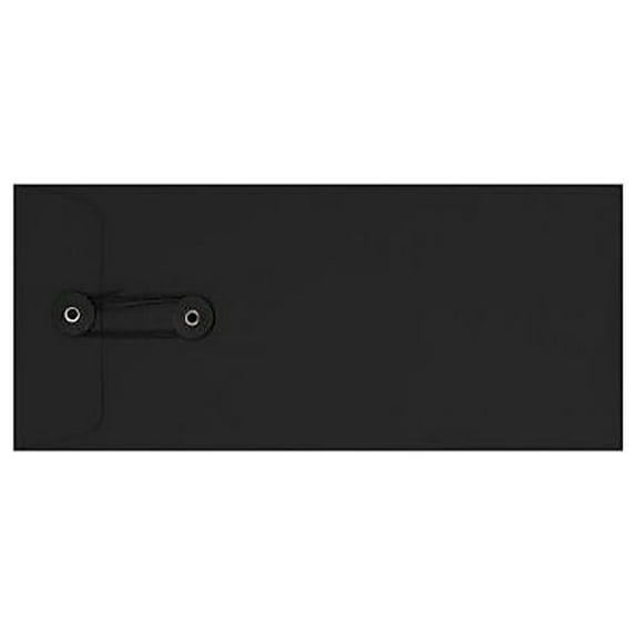 #10 Button & String Envelopes (4 1/8 x 9 1/2) - Midnight Black (250 Qty.)