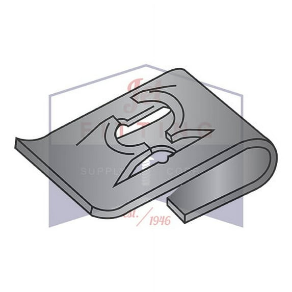 #10 C8019-632-4 Tinnerman Style J-Type Spring Nuts (Speed Nuts) | Steel | Black Phosphate (Quantity: 1000)