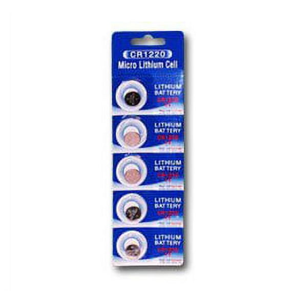10 CR1220 Lithium Button Cell batteries, 5-Pcs Card X2
