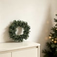 thumbnail image 1 of 10" Canadian Pine Artificial Christmas Wreath, Faux Pine Christmas Wreath, Seasonal Indoor Home Decor, 1 of 9