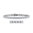 thumbnail image 1 of 10 Carat Diamond Tennis Bracelet in 14K White Gold (7 Inch) - IGI Certified, 1 of 4