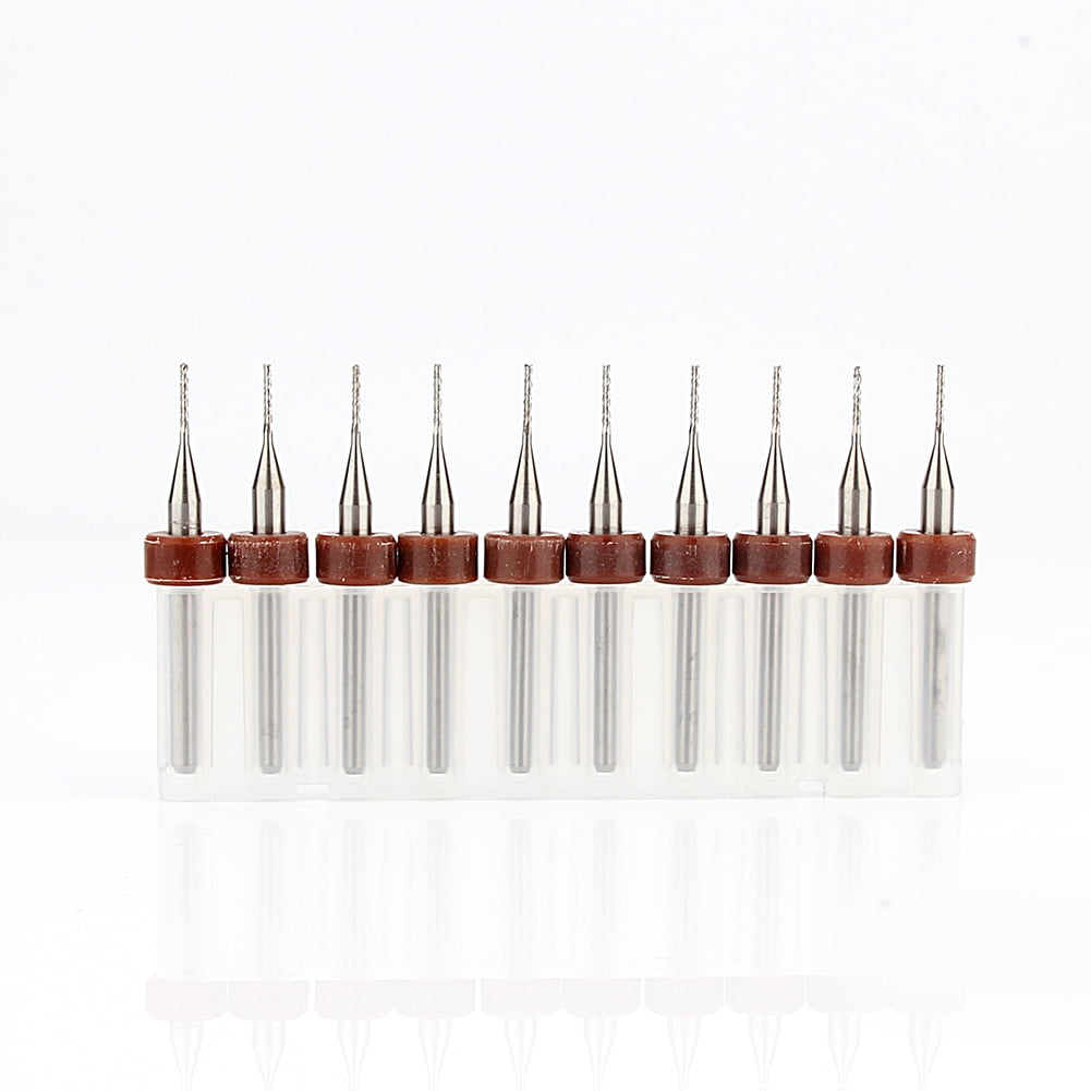 Octagonal Carbide Bit 10 Carbide Drill Bits 0.8mm Tungsten Steel Blade CNC/PCB Engraving Bit ...