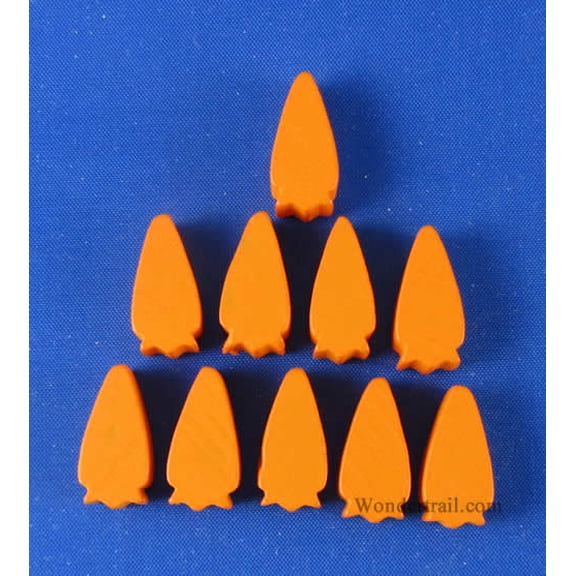 10 Carrot Wooden Token Set Mayday Games
