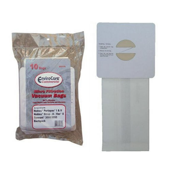 10 Castex Nobles Tennant Commercial Allergy Backpack Canister Vacuum Cleaner Bag
